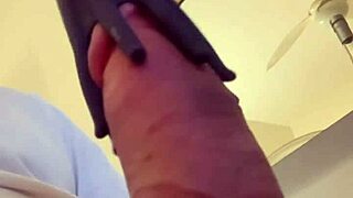 quick workout handjob for my massive throbbing monster cock