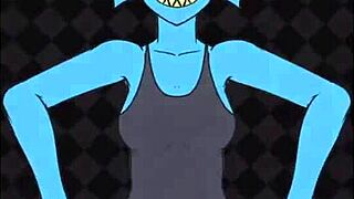 Undyne Rides Monster Cock in Undertale Hentai Fuck