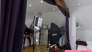 amirah and sicilia 😍 suck tits and squirt wet pussies on casting sofa fun