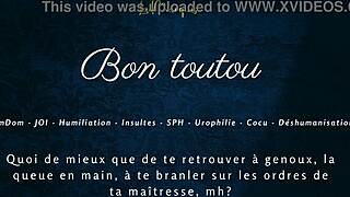 bon toutou, my french femdom joi makes you jerk humiliated cuck