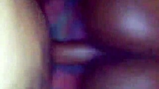 overwhelmed ebony teen fat ass bounces wildly taking deep backshots from big black cock
