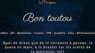 bon toutou, my french femdom joi makes you jerk humiliated cuck