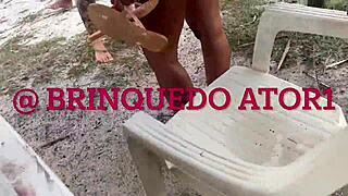 Leaked nudist beach raw pussy pounding with skinny friend