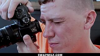 hey bros unexpected milf roadblock turns art project into hardcore orgy