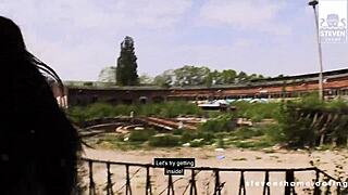 i suck lullu gun's dick outdoors then fuck till we cum hard