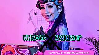 anal double penetration overwatch cosplay with toys AliceBong screams!