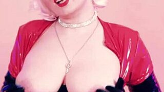 Latex-Clad Big Ass Milf Teases in Rubber?