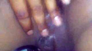 overwhelmed ebony teen fat ass bounces wildly taking deep backshots from big black cock