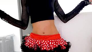 Skinny coed Kendra Cole deepthroats monster cock facefucked then swallows cum pov