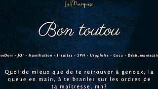 bon toutou, my french femdom joi makes you jerk humiliated cuck