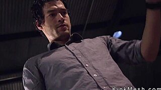 blonde slave whipped then anal fucked hard in tight bondage