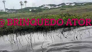 Leaked nudist beach raw pussy pounding with skinny friend