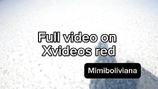 Exploding creampie deep in her squirting pussy across vast public salt desert