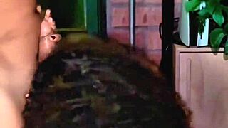 i gag hard on cock sloppy deepthroat from brunette latina's natural tits