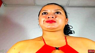 I crave this latina's steamy webcam tit tease