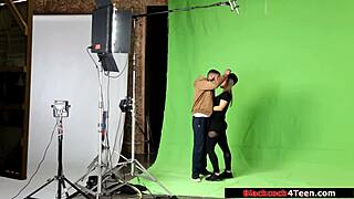 blonde fan sucks rides idols big black cock deep