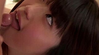 naughty japanese fills hot asian's shaved slit uncensored creampie