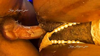 Young African Stud Pounds Hardcore Doggy on Wet Ass