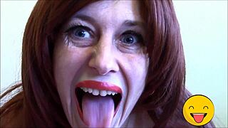 Horny Fetish Queen Tongue Tease