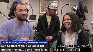 Michelle Anderson moans spreading for creampie in latex gloves missionary