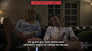 european temptress fingers herself seductively before lover's gaze