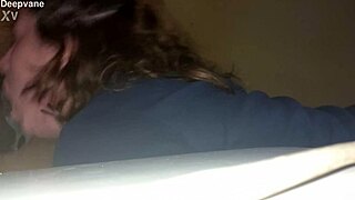 how deep can this blonde slut throat your throbbing cock?