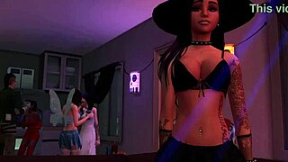 jozie dark teases in halloween costume