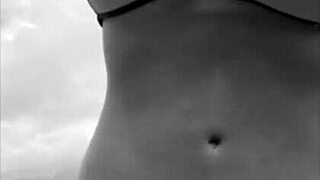 my wife showing off her body on brazilian beaches in public.