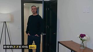alexis fawx invites keiran lee inside her tight milf pussy for a deep cum creampie welcome home on brazzers