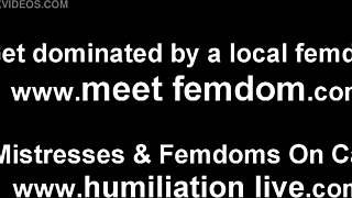 Picture Yourself as Lingerie-Clad Sissy Princess in Intense Femdom BDSM POV Training