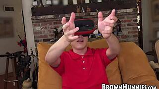 Ebony stunner Anya Ivy tempts young stud's throbbing cock