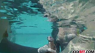 innocent best friends turn steamy pool party into wild bisexual orgy