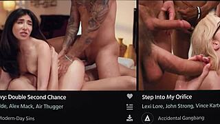 anna claire clouds catches tattooed roommate vanessa sky masturbating to lesbian porn then scissor rims