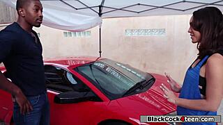 Jade Nile Gets Banged Hard By Neighbor's Massive Black Cock