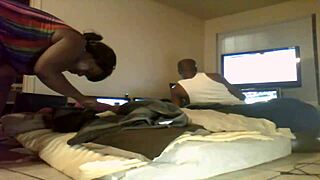 Thick pussy drips on hot black mature MILF body!