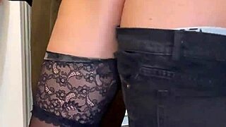 Huge Cock Secretly Stretches Stockinged Secretary's Wet Pussy