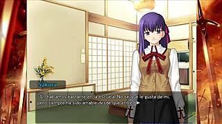 Playing Fate Stay Night Realta Nua day 5 part 2 gameplay in español