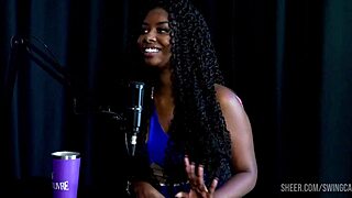 emily louise casting with tifany rocha sheer red lingerie tease