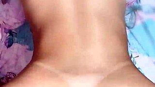 ohhh that fresh creampie drips deliciously from her hairy pussy