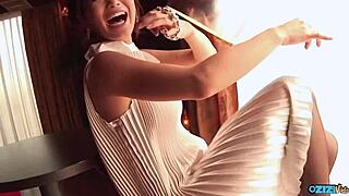 Young Beauty's Face Gets Drenched in Cum After Discussion