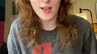 trans redhead gives motivational toy play boost