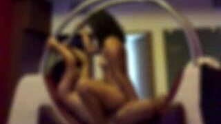 ebony latina teen ass creampied black cock explodes inside!