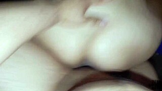 Best friend's wife bent over taking rough doggystyle pounding creampie