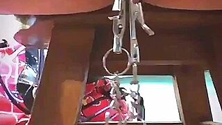 Big PINK PUSSY LIPS Dangle And Get STRETCHED With Heavy Weights