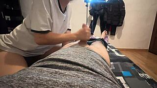 begging for thick creamy load to flood mouth in pov quickie