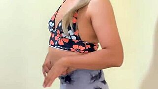 Sporty Transsexual Teases Luscious Tits