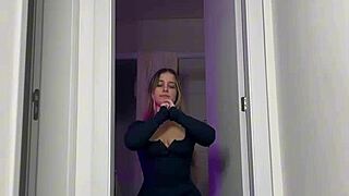 check out this latina's big ass in super tight leggings