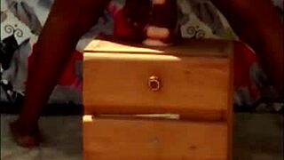 african beauty lifts skirt fucks herself publicly in stockings part 1