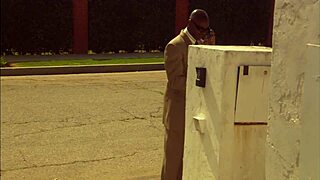 Audrey anal fucked bent over sucking big dildo shaved pussy cum facial heels