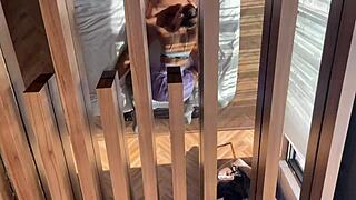 First rough pov anal creampie for pretty 18yo skinny teen model riding big cock